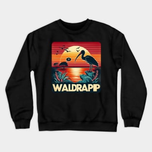 SAVE WALDRAPP ENDANGERED BIRD Crewneck Sweatshirt